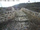 Puente medieval El Pontn. Escalones