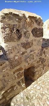 Almenas y merlones. Castillo de Olvera