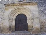 Iglesia romnica de San Juan. Portada original ubicada en la Iglesia de la Santa Cruz