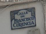 Calle Francisco Corencia. 