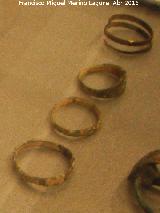 Santuario ibrico de la Cueva de la Lobera. Anillos de bronce siglos IV-III a.C. Museo Provincial de Jan