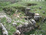 Oppidum de Encina Hermosa. Habitculo con sus tgolas