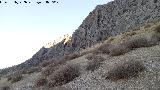 Cerro Cuevas del Aire. Paredes donde se encuentra el Arco Grande de la Serrezuela