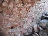 Aljibe romano del Cerro Maquiz. Pared