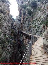 Caminito del Rey. En su tramo del Gaitanejo