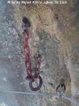 Caminito del Rey. Antiguos anclajes