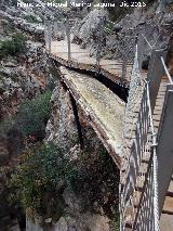 Caminito del Rey. Camino viejo en el tramo del Puente del Rey