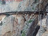 Caminito del Rey. Camino viejo y camino nuevo en el Desfiladero de los Gaitanes