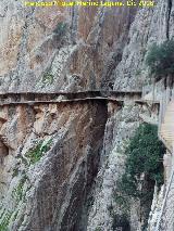 Caminito del Rey. Camino viejo y camino nuevo en el Desfiladero de los Gaitanes