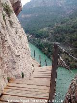 Caminito del Rey. Escaleras