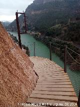 Caminito del Rey. Restos de la antigua conduccin elctrica