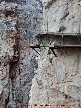 Caminito del Rey. Camino viejo y camino nuevo en el Desfiladero de los Gaitanes