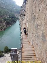 Caminito del Rey. Escaleras