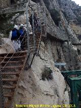 Caminito del Rey. Escaleras