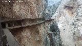 Caminito del Rey. Camino viejo y camino nuevo en el Desfiladero de los Gaitanes