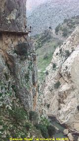 Caminito del Rey. En el Desfiladero de los Gaitanes