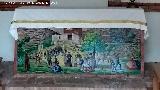 Ermita de Villaverde. Azulejos del altar