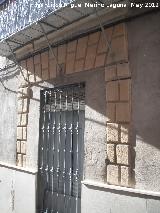 Casa de la Calle Cervantes n 8. Restos de la antigua portada