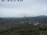 Torren del Cerro Algarrobo. Vistas, al fondo la Pea de Martos