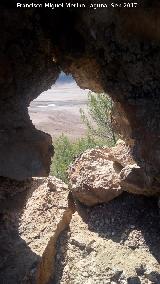 Castillo de Bujaraizar. Pantano del Tranco en sequa