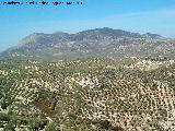 Castillo de Ruicerezo. Con el Pico de la Laguna al fondo