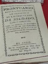 Historia de Cdiz. Ordenanza del Soldado, Cabo y Sargento 1780. Exposicin Palacio Villardompardo - Jan