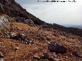 Cerro de los Morteros. Parte alta con La Mella al fondo