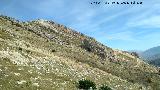 Cerro de los Morteros. Vistas a La Pea desde la ladera sur