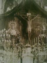 Portada del Hospital de la Vera Cruz. Foto antigua. Altar de la Vera Cruz