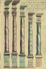 Columna. Dibujo antiguo