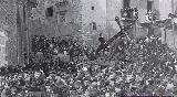 Plaza de la Merced. Foto antigua. El Abuelo en la Plaza de la Merced