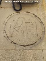 Casa de la Calle Parras n� 17. Tondo derecho con las siglas del Ave Mar�a