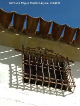 Casa de la Calle Gins Gmez n 4. Reja de rosetas