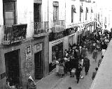 Calle lamos. Foto antigua. Sastrera E. Torres