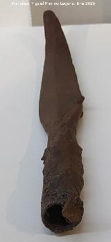 Palacio ibero del Cerro de la Merced. Lanza. Exposici�n en el Museo Ibero de Ja�n