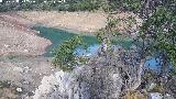 Isla del Quiebrajano. Vista de una cola del Quiebrajano desde su cumbre un ao de sequa