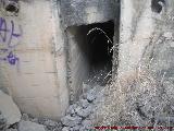 Bunkers del Cerro de las Chabolas. Entradda a uno de los pasadizos