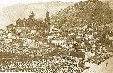 Catedral de Jan. 1900 se puede observar todava la Torre del Convento de San Francisco