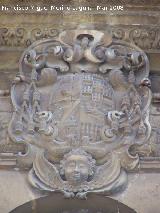 Catedral de Jan. Fachada. Escudo del obispo Antonio Fernndez del campo Angulo y Velasco