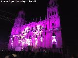 Catedral de Jan. Fachada. Espectculo de luz