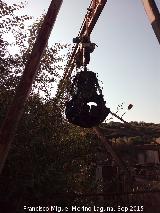 Pantano del Salto de Olvera. Grua de la presa