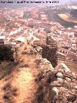 Muralla de Jan. Torren Sur II. Paso de guardia hacia el torren