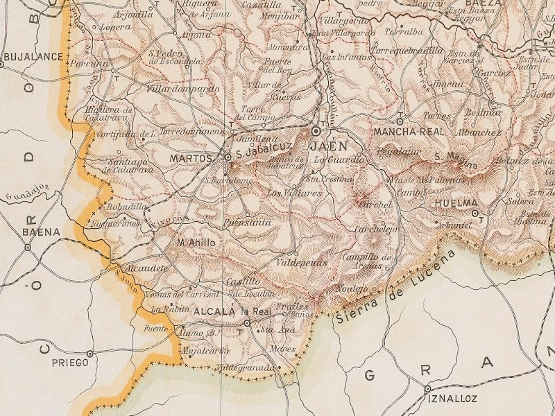 Aldea de Santa Cristina u Otiar - Aldea de Santa Cristina u Otiar. Mapa 1910