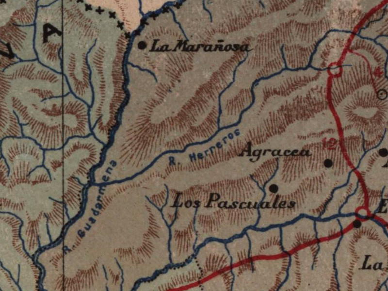 Aldea La Agracea - Aldea La Agracea. Mapa 1901