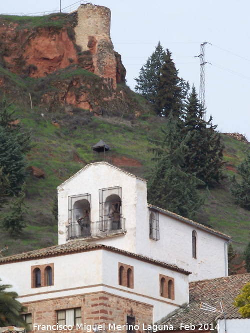 Torren de Santa Mara del Collado - Torren de Santa Mara del Collado. Su posicin respecto al castillo