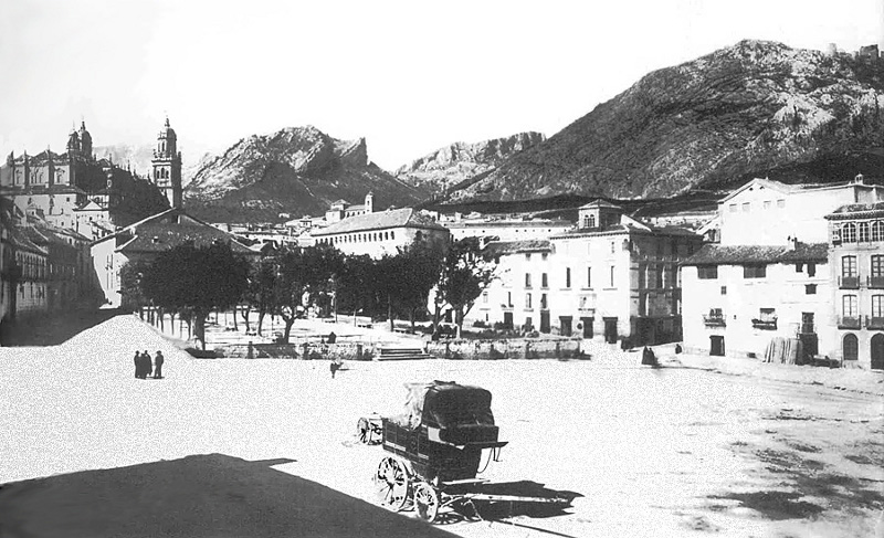 Plaza de la Constitucin - Plaza de la Constitucin. Fotografa de J.  Laurent 1860