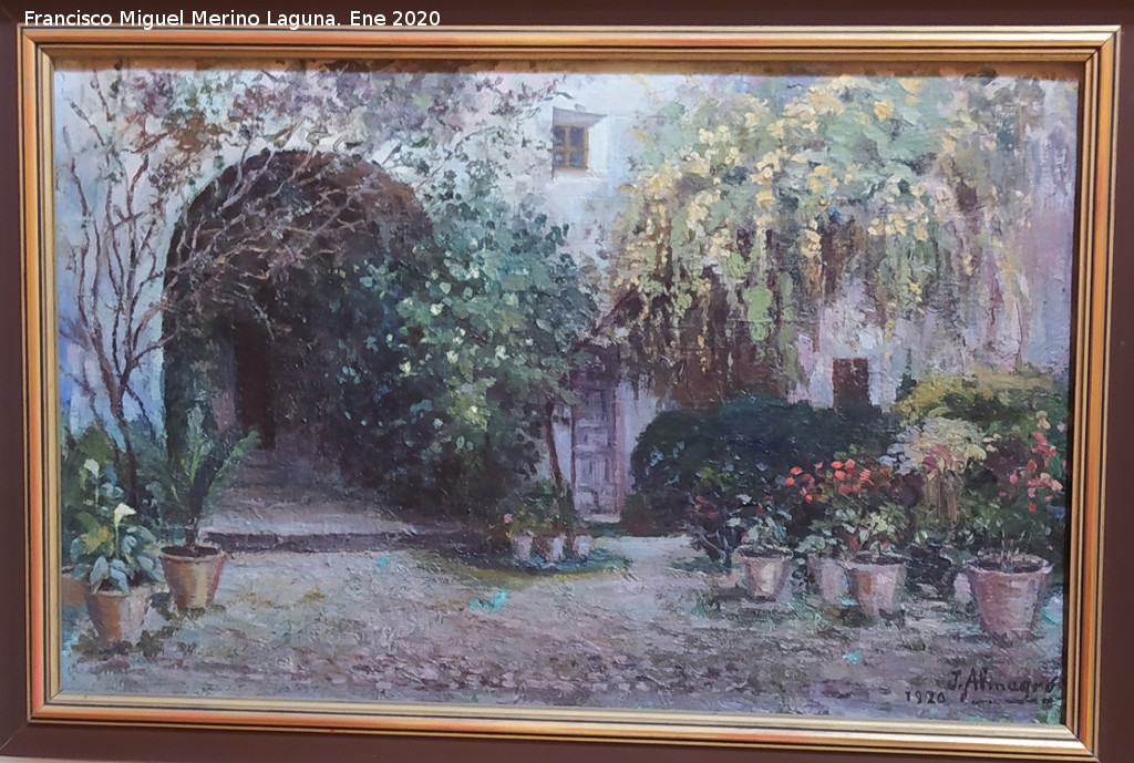 Real Monasterio de Santa Clara - Real Monasterio de Santa Clara. Rinc�n de Santa Ana. Cuadro de Juan Almagro de 1920. Museo Provincial de Ja�n