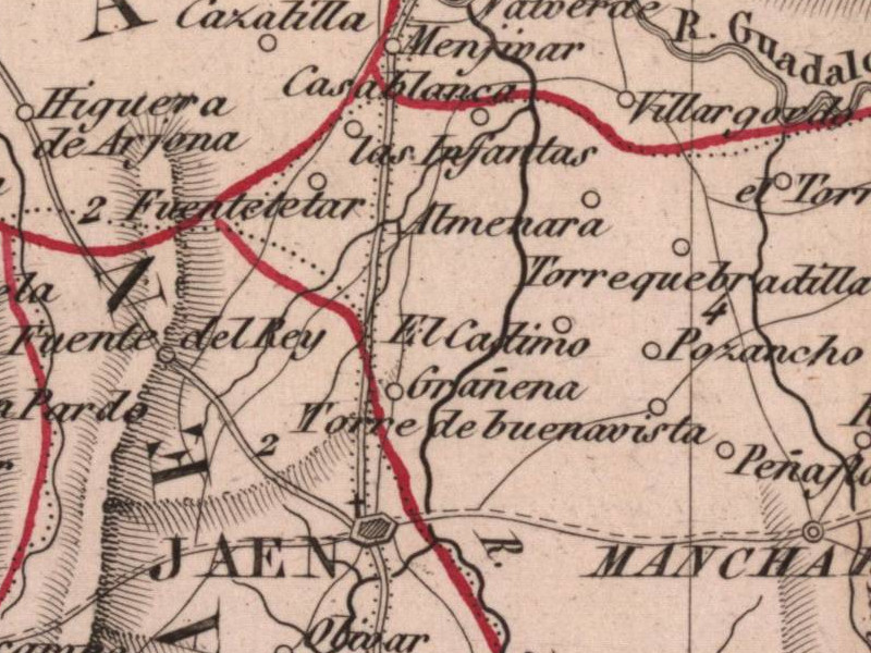 Aldea Graena Alta - Aldea Graena Alta. Mapa 1847