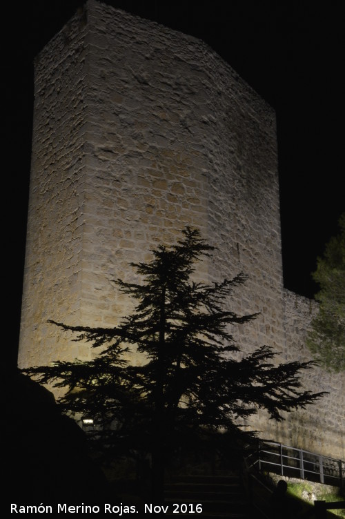 Castillo Nuevo de Santa Catalina. Torre de la Vela - Castillo Nuevo de Santa Catalina. Torre de la Vela. De noche