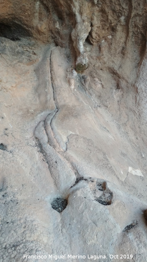 Pinturas rupestres del Abrigo de los Caones IV - Pinturas rupestres del Abrigo de los Caones IV. Cazoletas